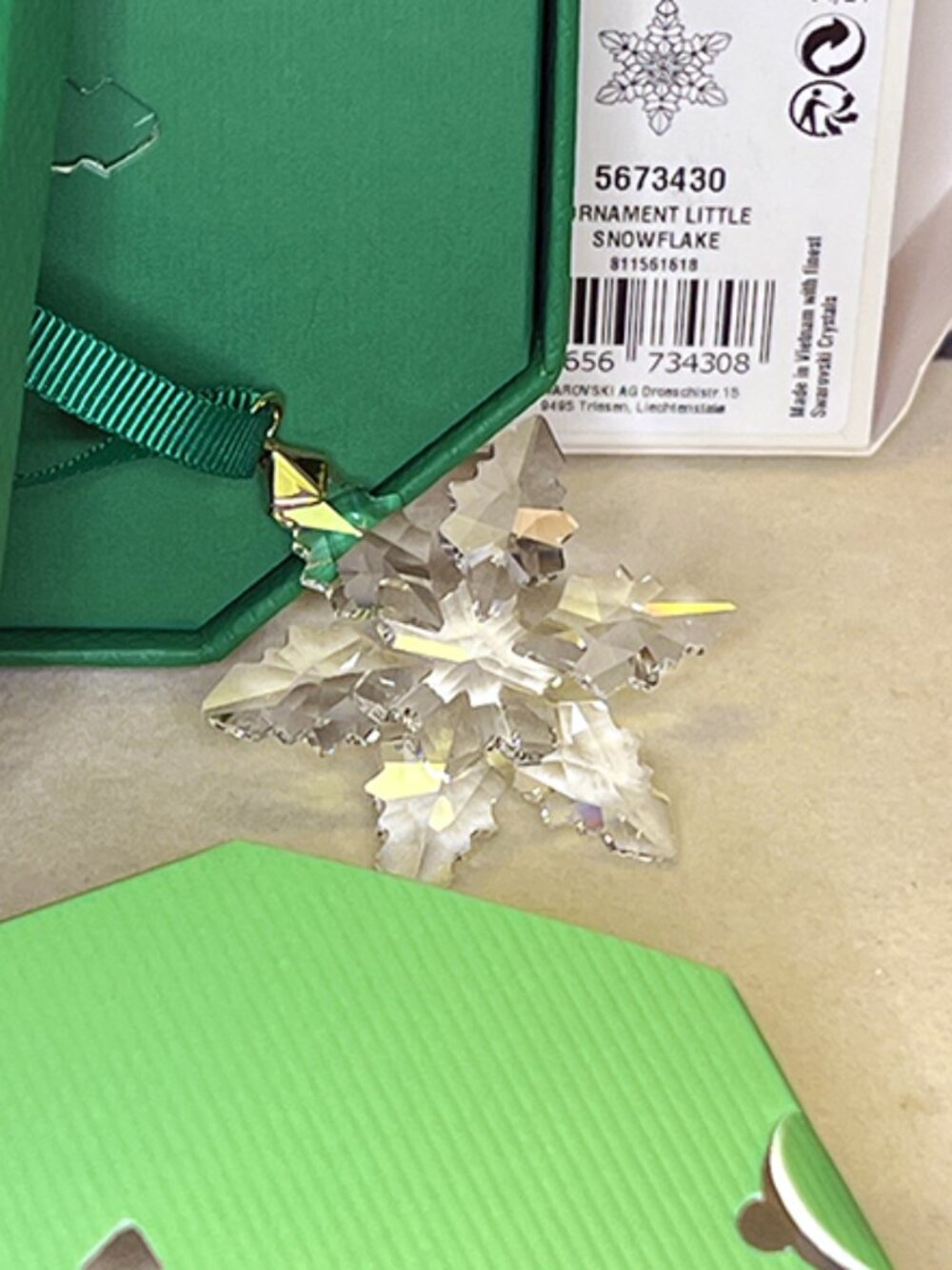 Swarovski  Snowflake Ornament | List Price: $60.00 - Picture 3 of 4